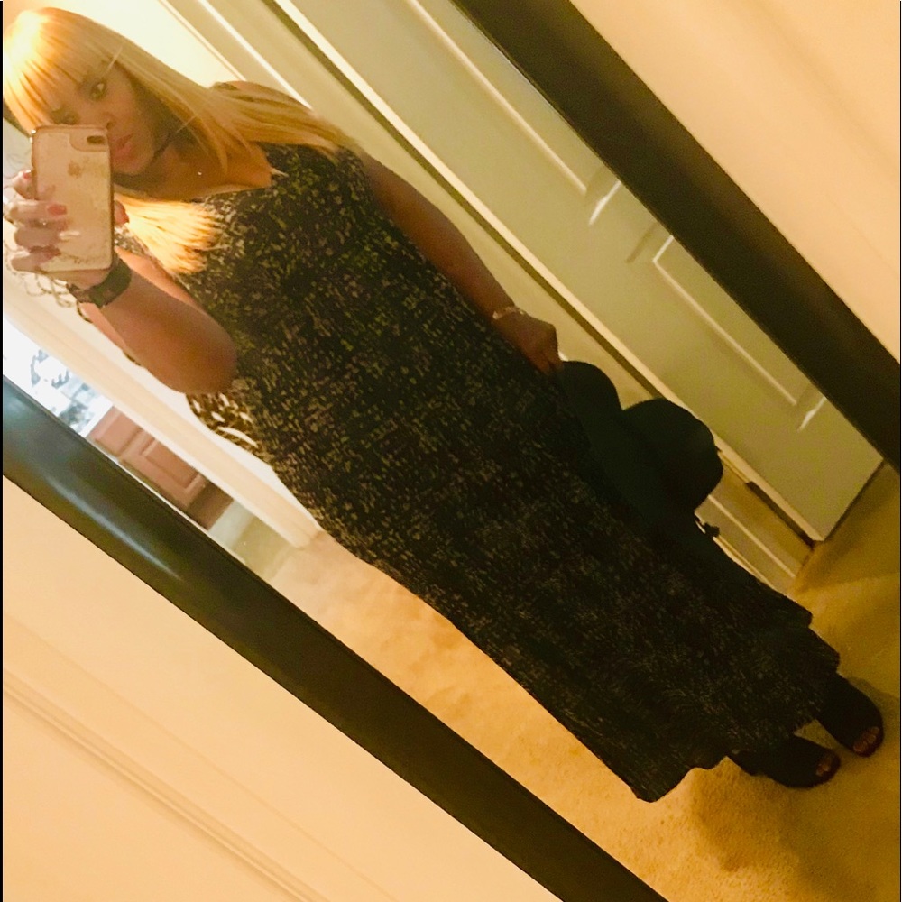 Maxi printed dress 51 1/2 inches  I’m 5’7 height